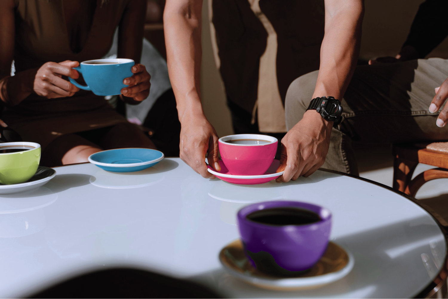 coffee-cups-colour Casual business networking over coffee